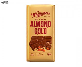 Whittaker's 惠特克 扁桃仁牛奶巧克力 200克(33%可可) Whittaker's 惠特克 扁桃仁牛奶巧克力 200克(33%可可)